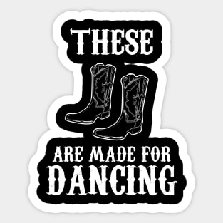 Cowboy Boots Country Music Sticker